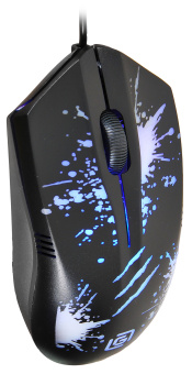 Мышь Оклик 399M STIGMA черный оптическая (1000dpi) USB (3but)