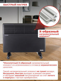 Конвектор Ресанта ОК-1600Ч 1600Вт черный